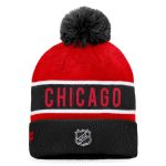 men8217s fanatics blackred chicago blackhawks authentic pro rink cuffed knit hat with pom – Vancouver Canucks Jerseys and Headwear Collection