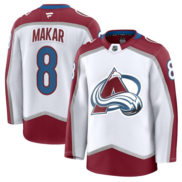 men8217s fanatics cale makar white colorado avalanche away premium jersey – Vancouver Canucks Jerseys and Headwear Collection