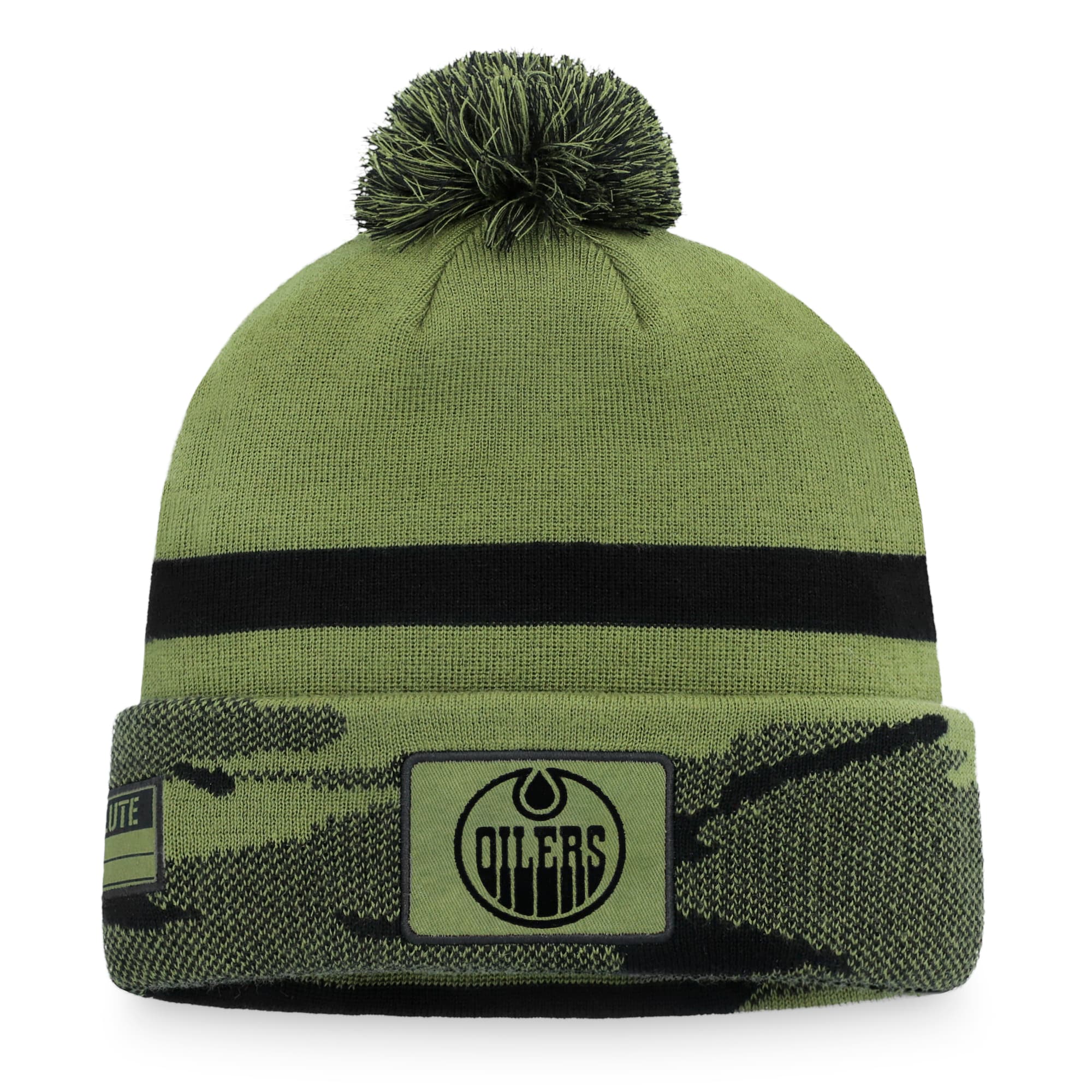 men8217s fanatics camo edmonton oilers military appreciation cuffed knit hat with pom – Vancouver Canucks Jerseys and Headwear Collection