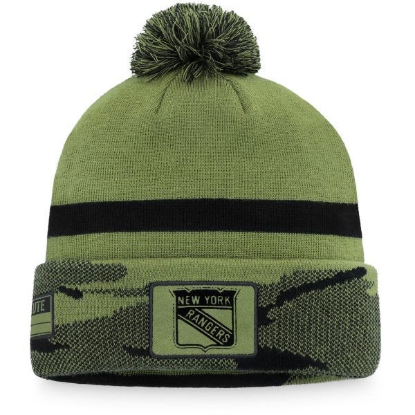 men8217s fanatics camo new york rangers military appreciation cuffed knit hat with pom – Vancouver Canucks Jerseys and Headwear Collection