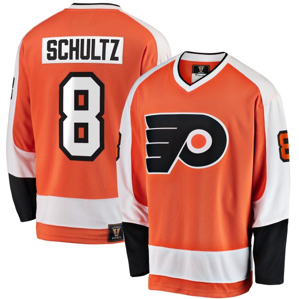 men8217s fanatics dave schultz orange philadelphia flyers premier breakaway retired player jersey – Vancouver Canucks Jerseys and Headwear Collection
