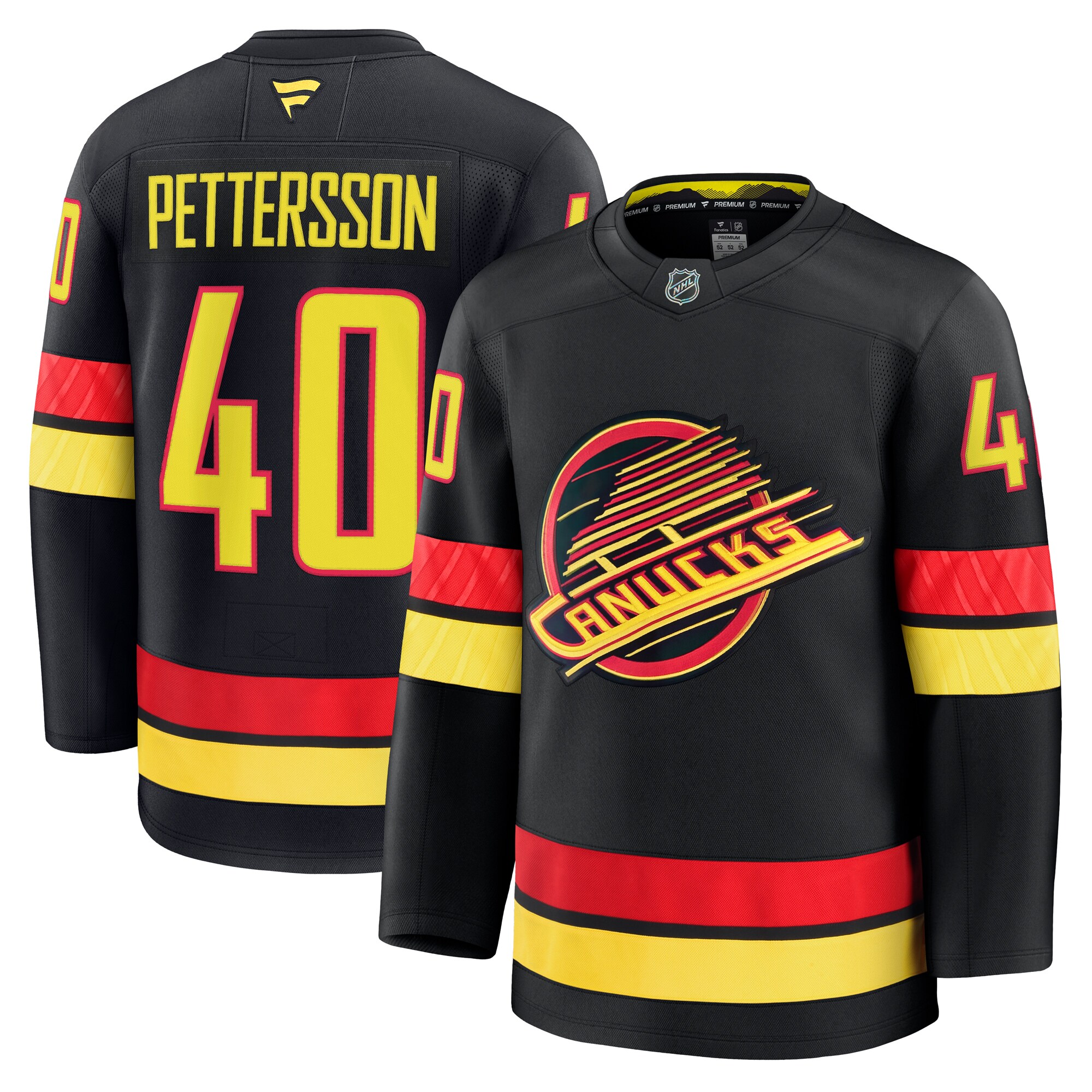 men8217s fanatics elias pettersson black vancouver canucks alternate premium jersey – Vancouver Canucks Jerseys and Headwear Collection