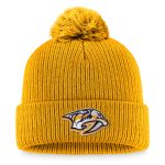 men8217s fanatics gold nashville predators core primary logo cuffed knit hat with pom – Vancouver Canucks Jerseys and Headwear Collection