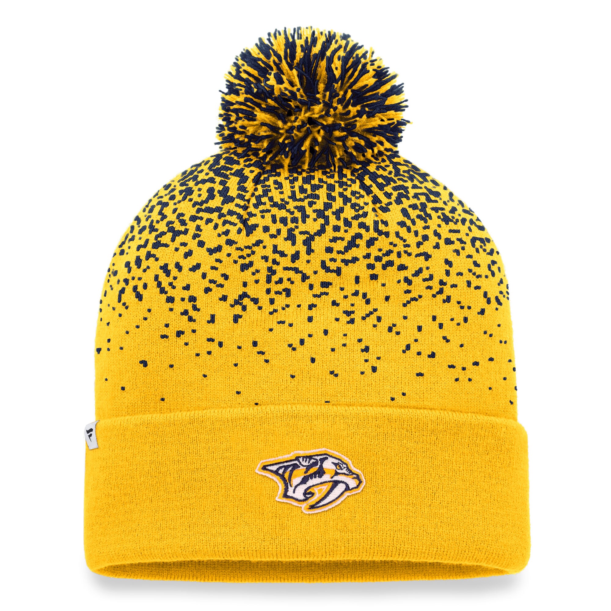 men8217s fanatics gold nashville predators iconic gradient cuffed knit hat with pom – Vancouver Canucks Jerseys and Headwear Collection