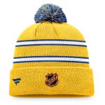 men8217s fanatics gold st. louis blues cuffed knit hat with pom – Vancouver Canucks Jerseys and Headwear Collection