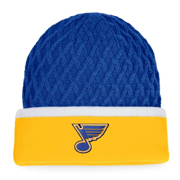 men8217s fanatics goldblue st. louis blues iconic striped cuffed knit hat – Vancouver Canucks Jerseys and Headwear Collection