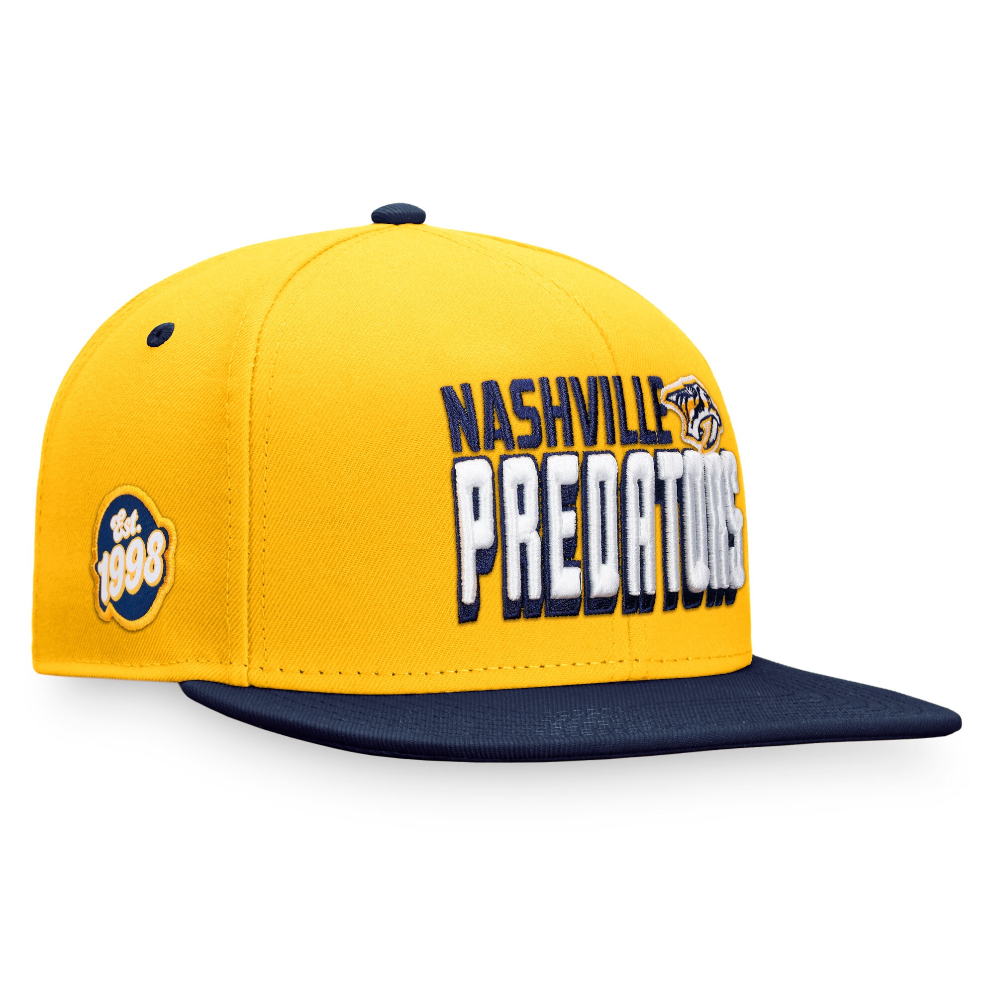 men8217s fanatics goldnavy nashville predators heritage retro two-tone snapback hat – Vancouver Canucks Jerseys and Headwear Collection