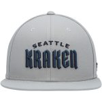 men8217s fanatics gray seattle kraken wordmark logo snapback hat – Vancouver Canucks Jerseys and Headwear Collection