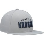 men8217s fanatics gray seattle kraken wordmark logo snapback hat – Vancouver Canucks Jerseys and Headwear Collection
