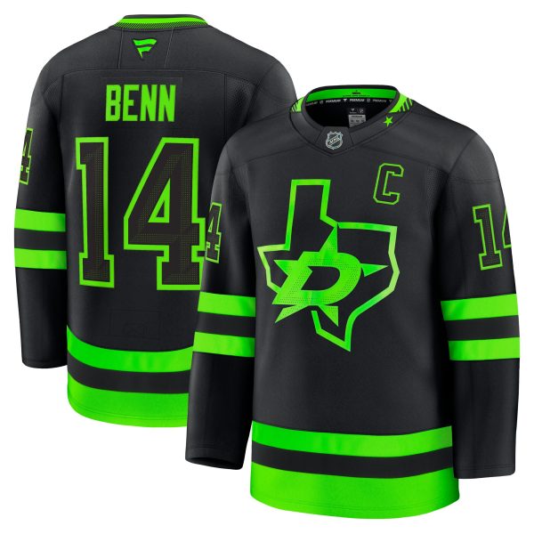 men8217s fanatics jamie benn black dallas stars alternate premium jersey – Vancouver Canucks Jerseys and Headwear Collection