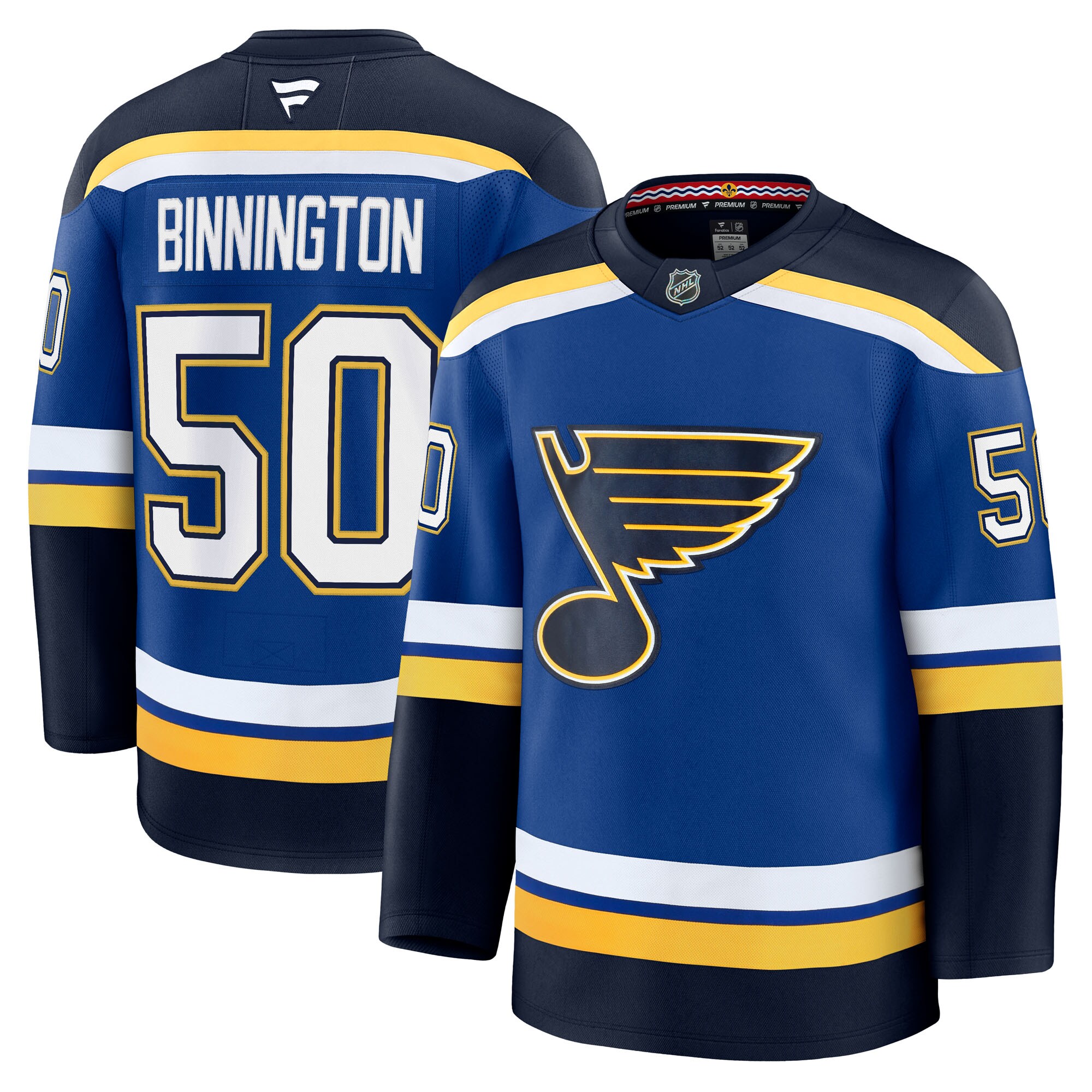 men8217s fanatics jordan binnington blue st. louis blues home premium jersey – Vancouver Canucks Jerseys and Headwear Collection
