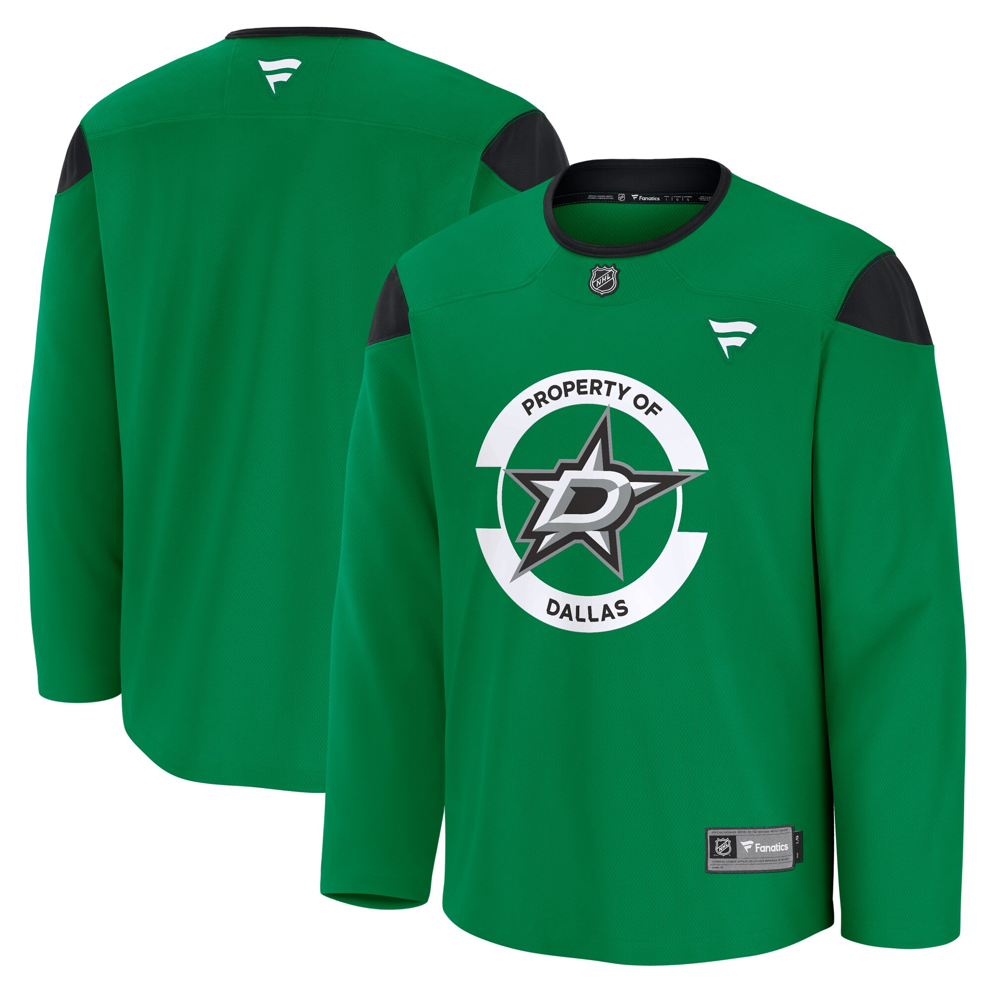 men8217s fanatics kelly green dallas stars team practice jersey – Vancouver Canucks Jerseys and Headwear Collection