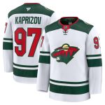 men8217s fanatics kirill kaprizov white minnesota wild away premium jersey – Vancouver Canucks Jerseys and Headwear Collection