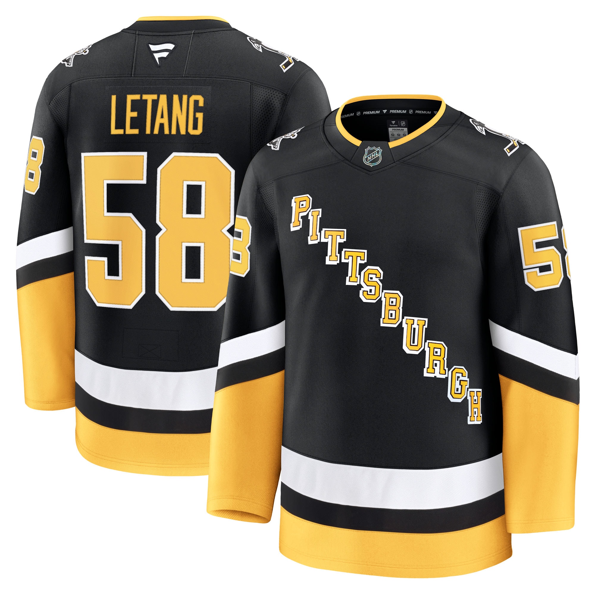 men8217s fanatics kris letang black pittsburgh penguins alternate premium jersey – Vancouver Canucks Jerseys and Headwear Collection
