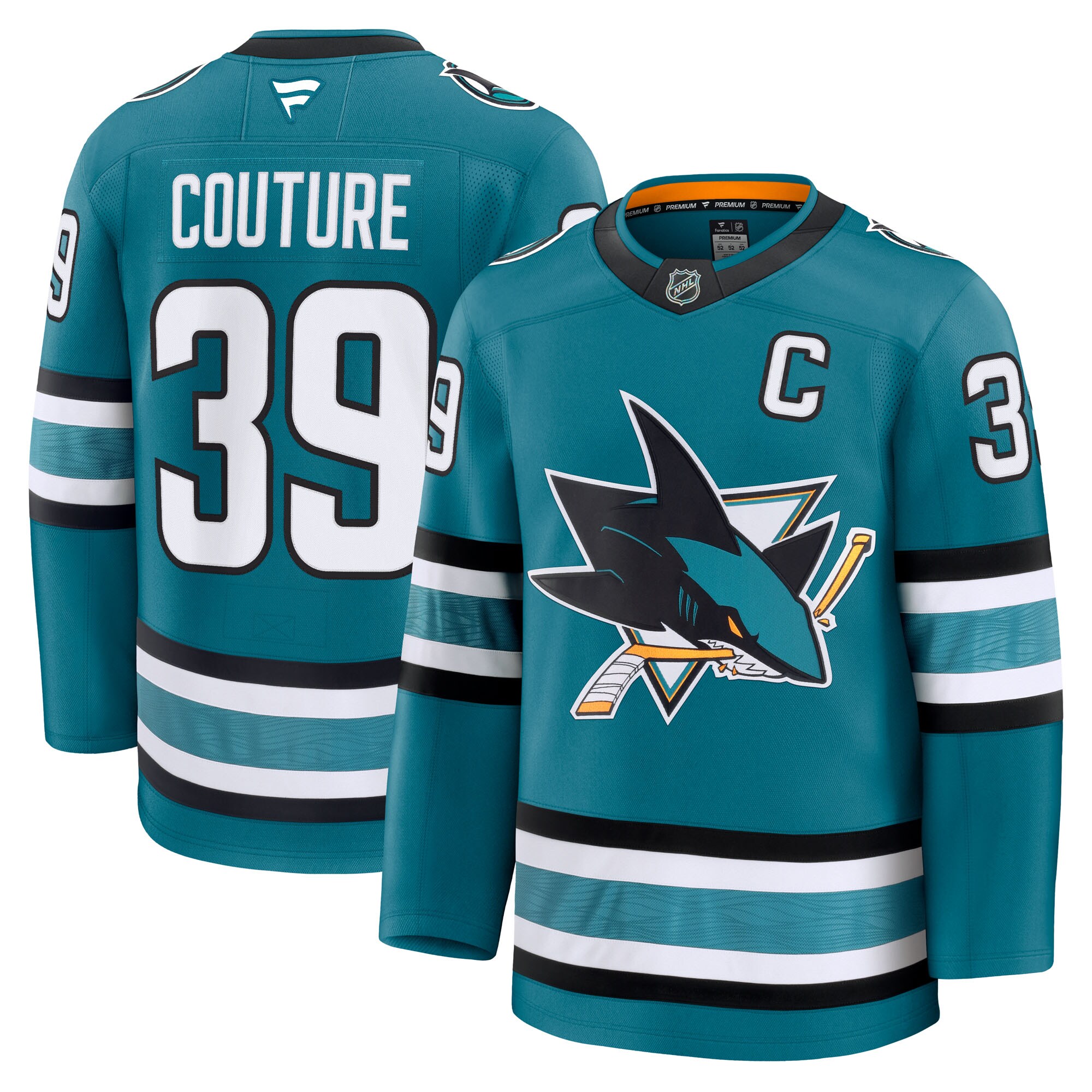 men8217s fanatics logan couture teal san jose sharks home premium jersey – Vancouver Canucks Jerseys and Headwear Collection