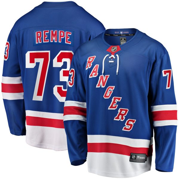 men8217s fanatics matt rempe blue new york rangers home breakaway jersey – Vancouver Canucks Jerseys and Headwear Collection