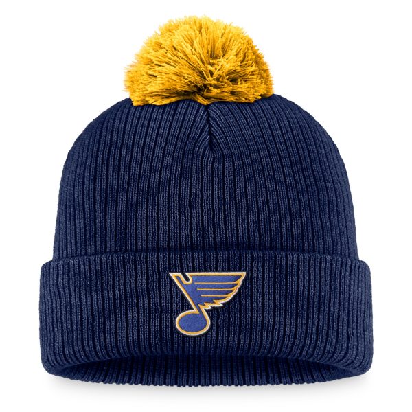 men8217s fanatics navy st. louis blues team cuffed knit hat with pom – Vancouver Canucks Jerseys and Headwear Collection