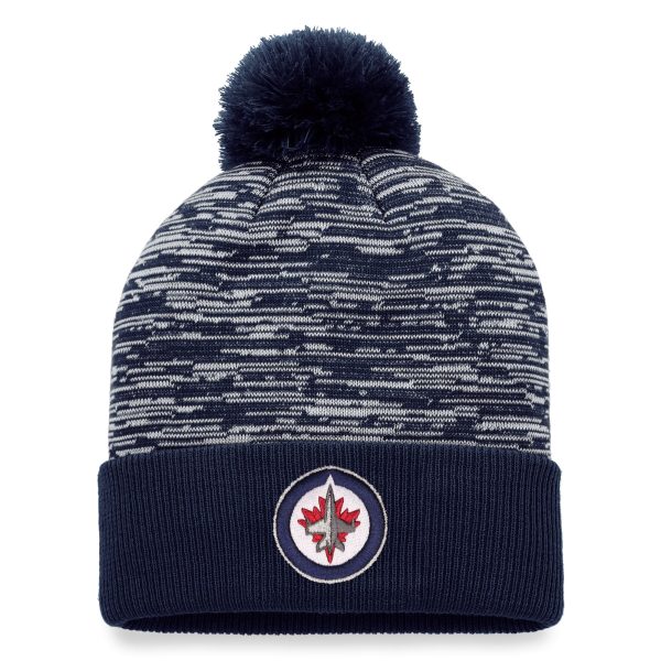 men8217s fanatics navy winnipeg jets defender cuffed knit hat with pom – Vancouver Canucks Jerseys and Headwear Collection