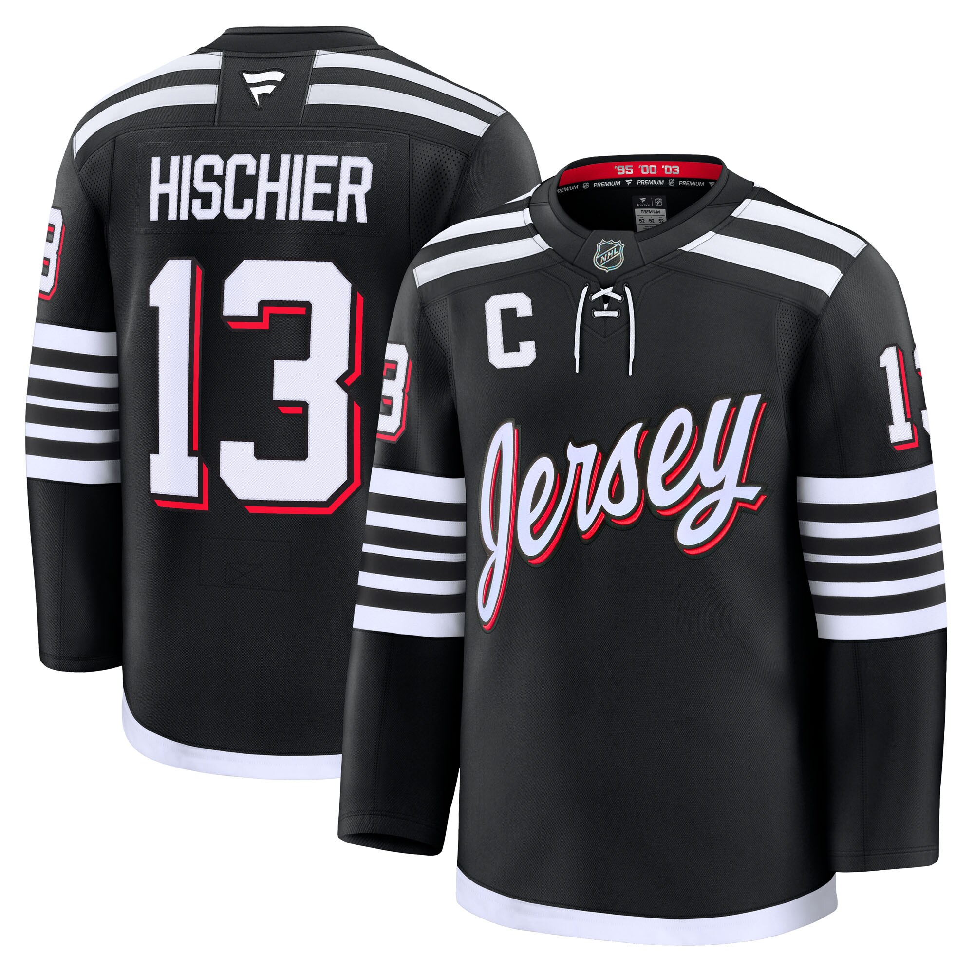 men8217s fanatics nico hischier black new jersey devils alternate premium jersey – Vancouver Canucks Jerseys and Headwear Collection