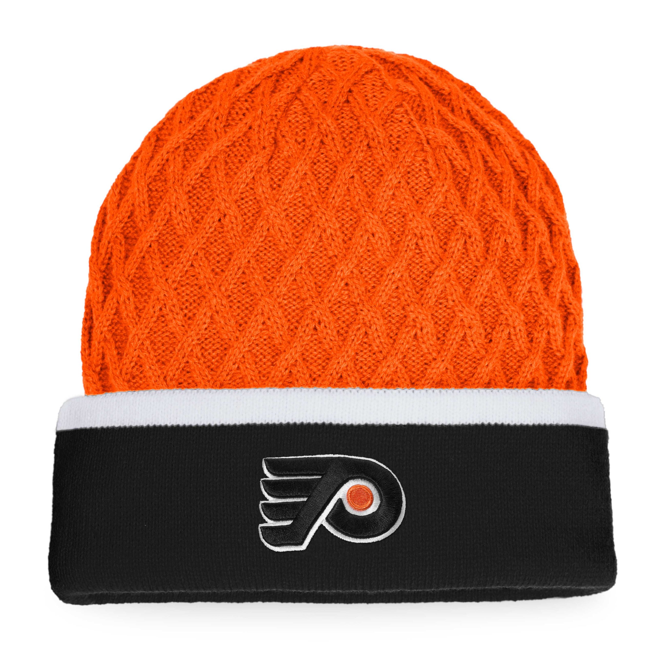 men8217s fanatics orangeblack philadelphia flyers iconic striped cuffed knit hat – Vancouver Canucks Jerseys and Headwear Collection