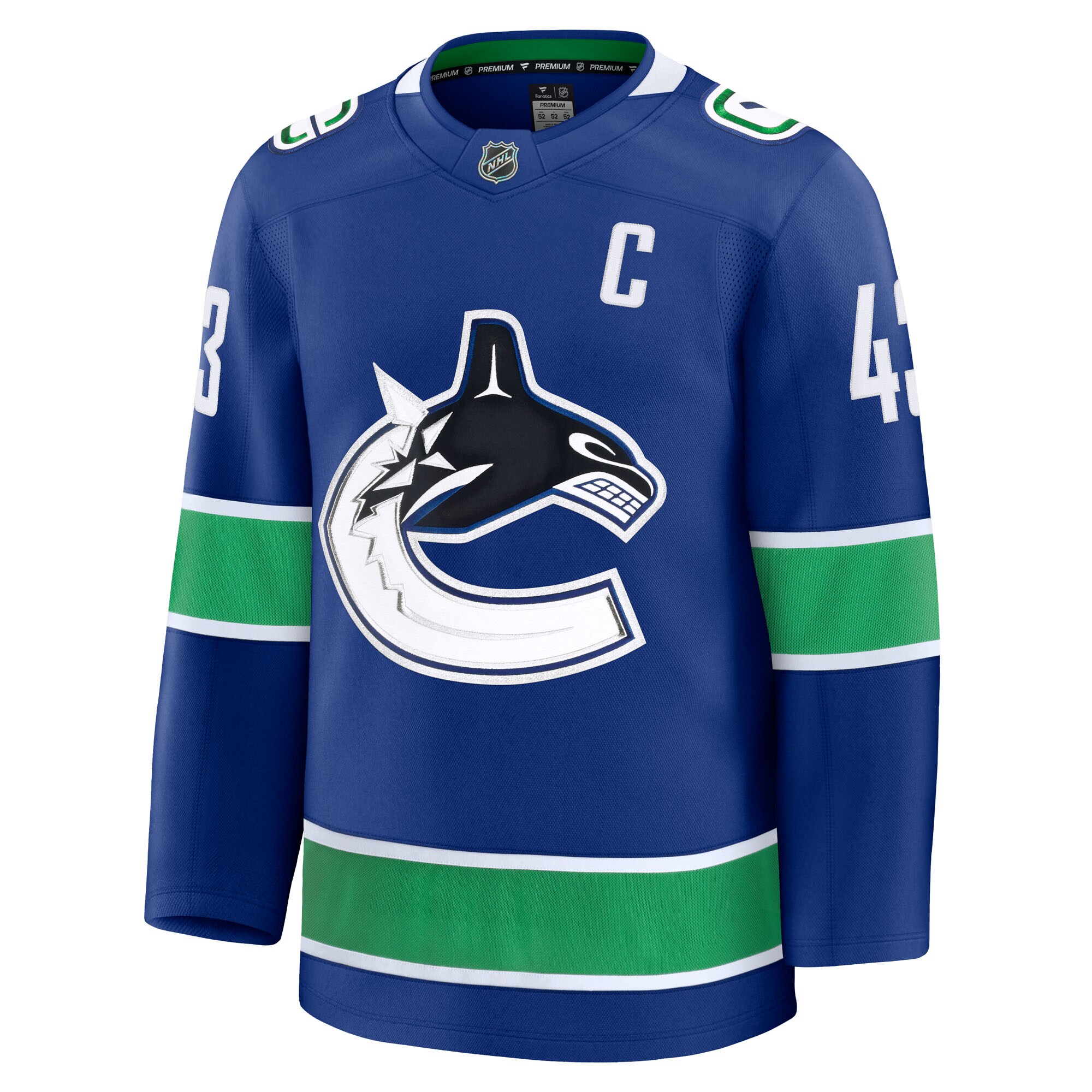 men8217s fanatics quinn hughes blue vancouver canucks home premium jersey – Vancouver Canucks Jerseys and Headwear Collection