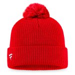 men8217s fanatics red calgary flames core primary logo cuffed knit hat with pom – Vancouver Canucks Jerseys and Headwear Collection