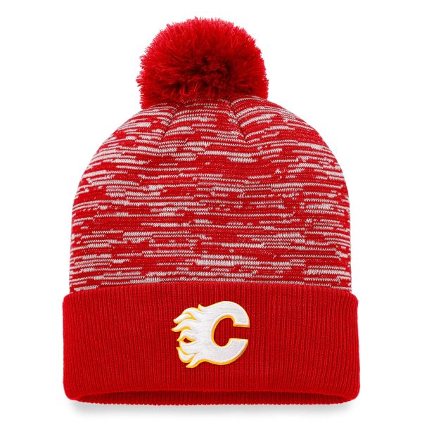 men8217s fanatics red calgary flames defender cuffed knit hat with pom – Vancouver Canucks Jerseys and Headwear Collection