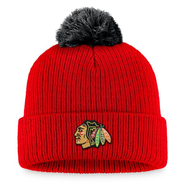men8217s fanatics red chicago blackhawks team cuffed knit hat with pom – Vancouver Canucks Jerseys and Headwear Collection