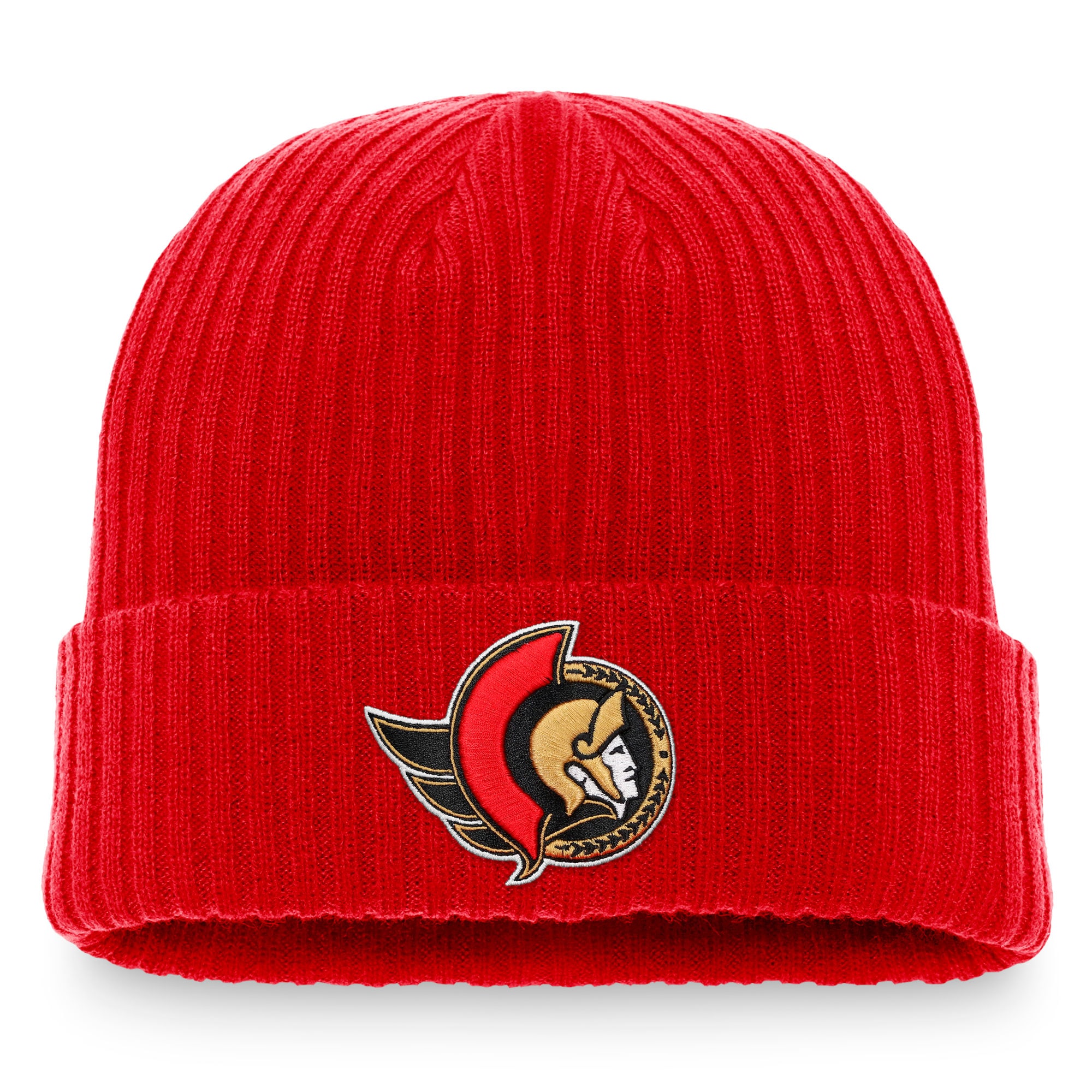 men8217s fanatics red ottawa senators core primary logo cuffed knit hat – Vancouver Canucks Jerseys and Headwear Collection
