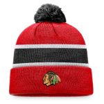 men8217s fanatics redblack chicago blackhawks breakaway cuffed knit hat with pom – Vancouver Canucks Jerseys and Headwear Collection