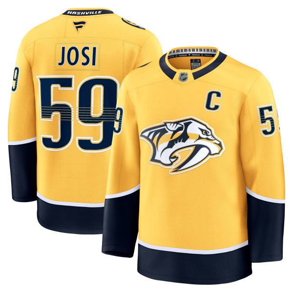men8217s fanatics roman josi yellow nashville predators home premium jersey – Vancouver Canucks Jerseys and Headwear Collection