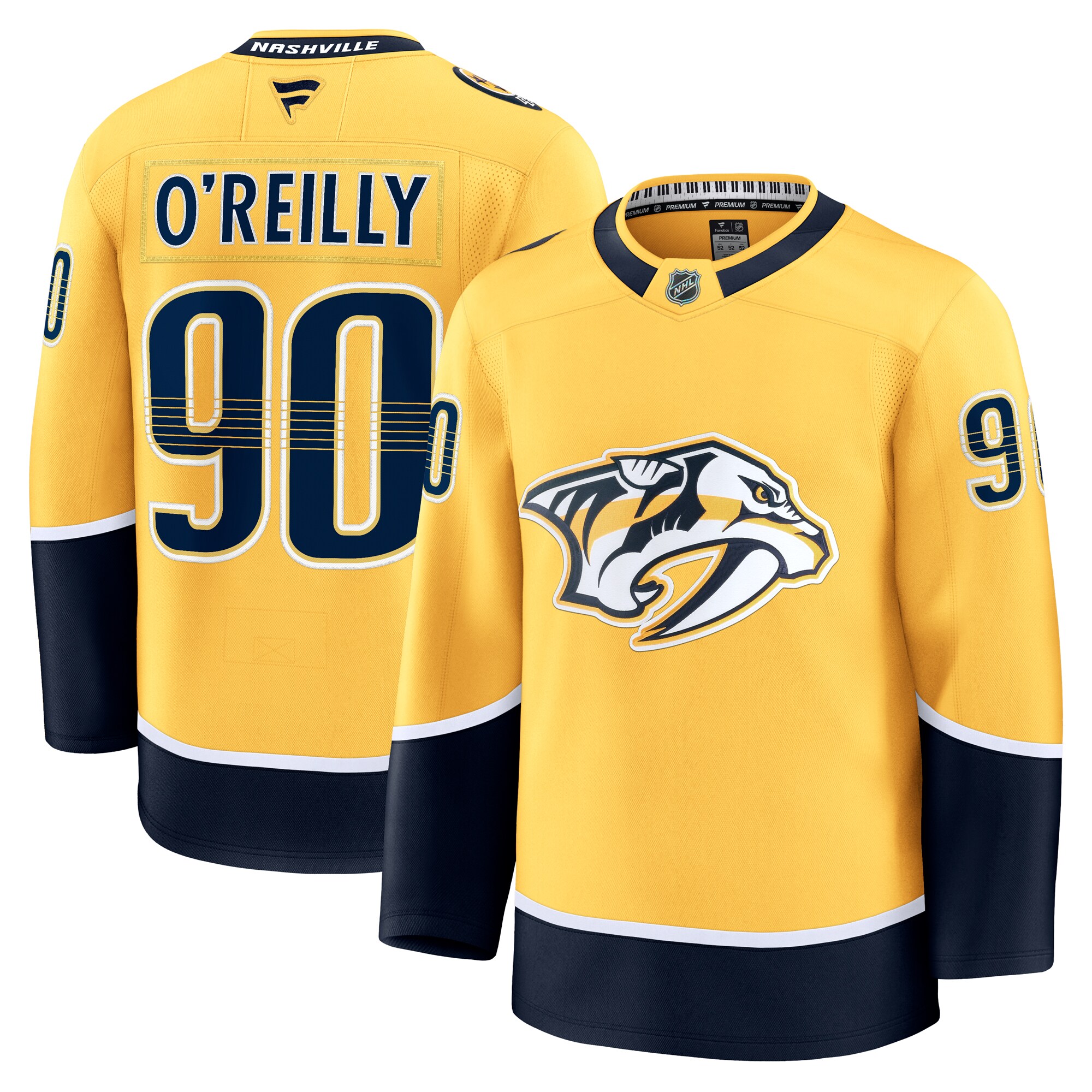 men8217s fanatics ryan o8217reilly yellow nashville predators home premium jersey – Vancouver Canucks Jerseys and Headwear Collection