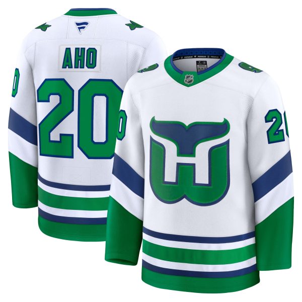 men8217s fanatics sebastian aho white carolina hurricanes throwback premium jersey – Vancouver Canucks Jerseys and Headwear Collection