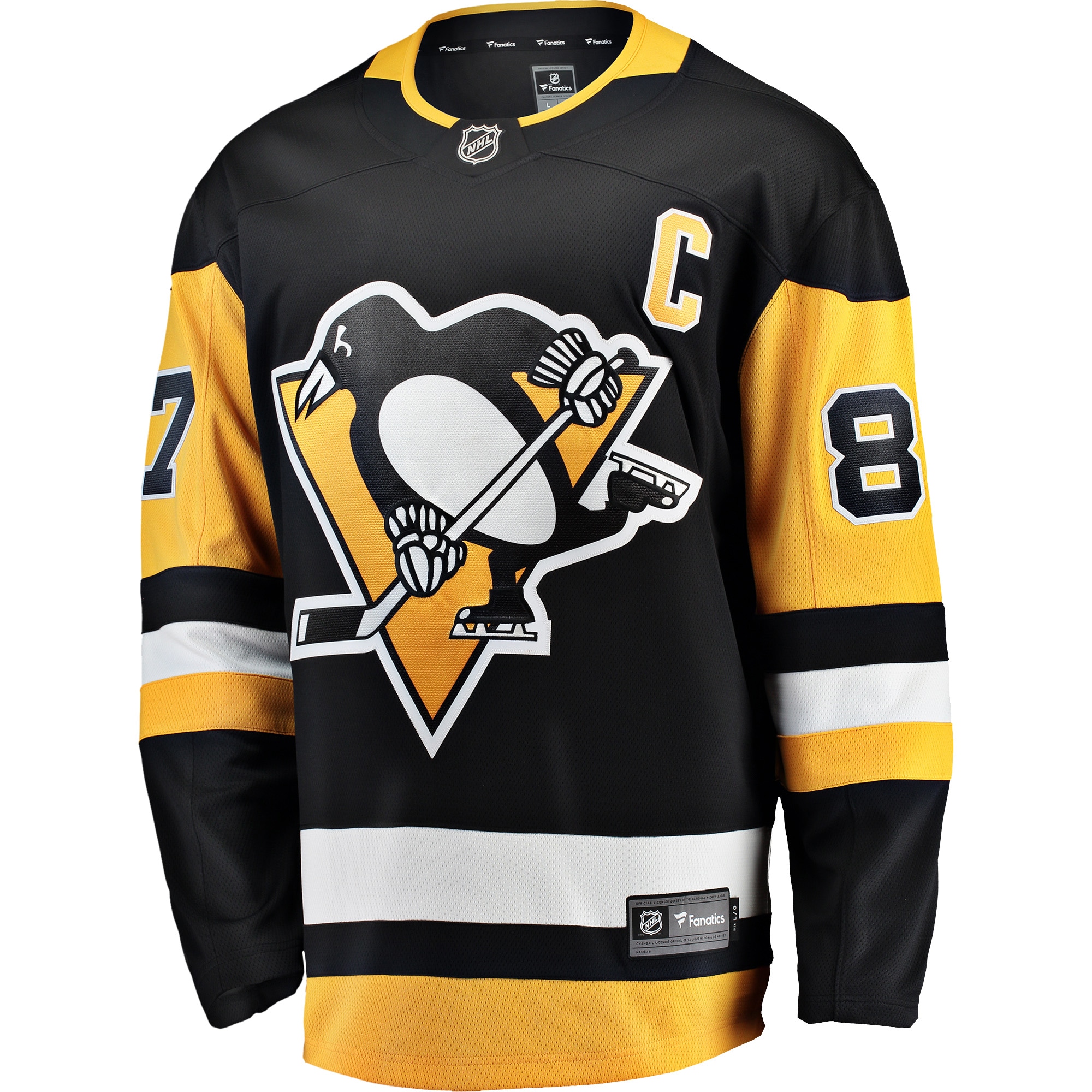 men8217s fanatics sidney crosby black pittsburgh penguins captain patch home breakaway jersey – Vancouver Canucks Jerseys and Headwear Collection