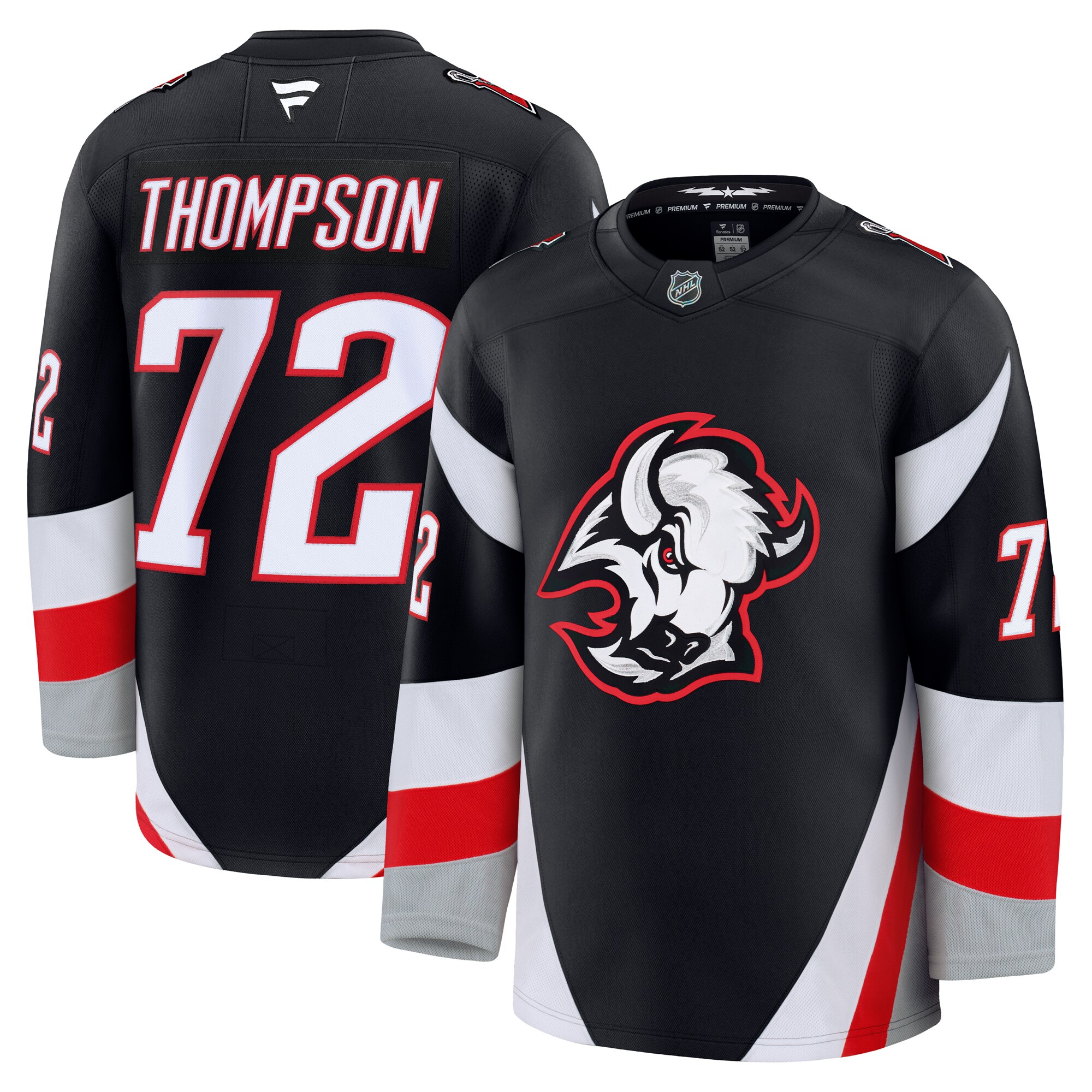 men8217s fanatics tage thompson black buffalo sabres alternate premium jersey – Vancouver Canucks Jerseys and Headwear Collection