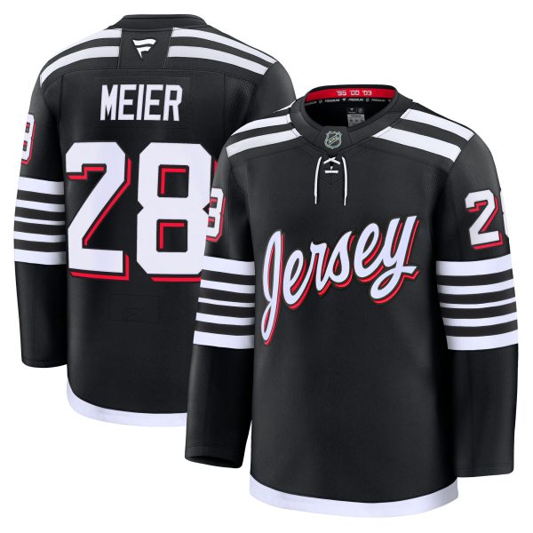men8217s fanatics timo meier black new jersey devils alternate premium jersey – Vancouver Canucks Jerseys and Headwear Collection