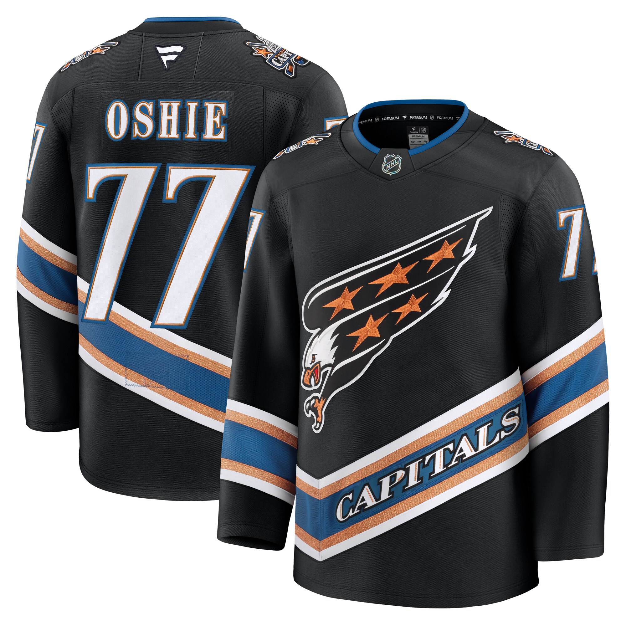 men8217s fanatics tj oshie black washington capitals alternate 50th anniversary premium jersey – Vancouver Canucks Jerseys and Headwear Collection