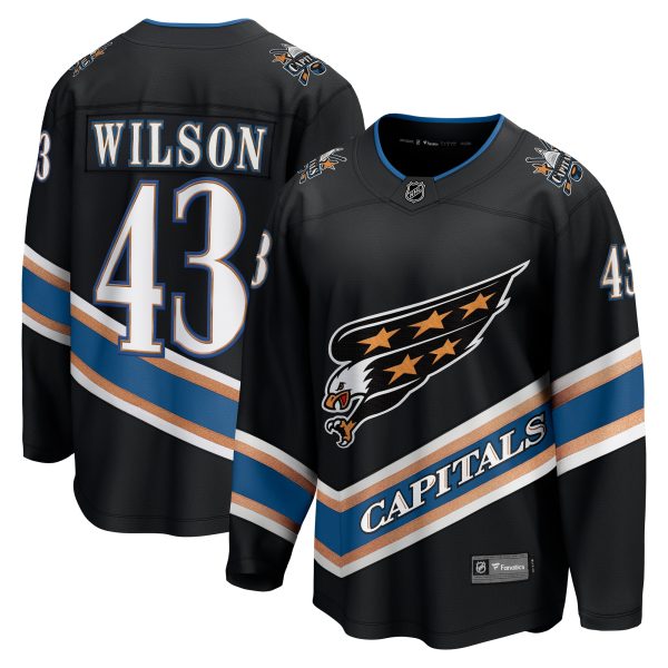 men8217s fanatics tom wilson black washington capitals alternate 50th anniversary premier breakaway player jersey – Vancouver Canucks Jerseys and Headwear Collection