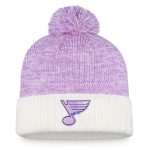 men8217s fanatics whitepurple st. louis blues 2022 hockey fights cancer authentic pro cuffed knit hat with pom – Vancouver Canucks Jerseys and Headwear Collection