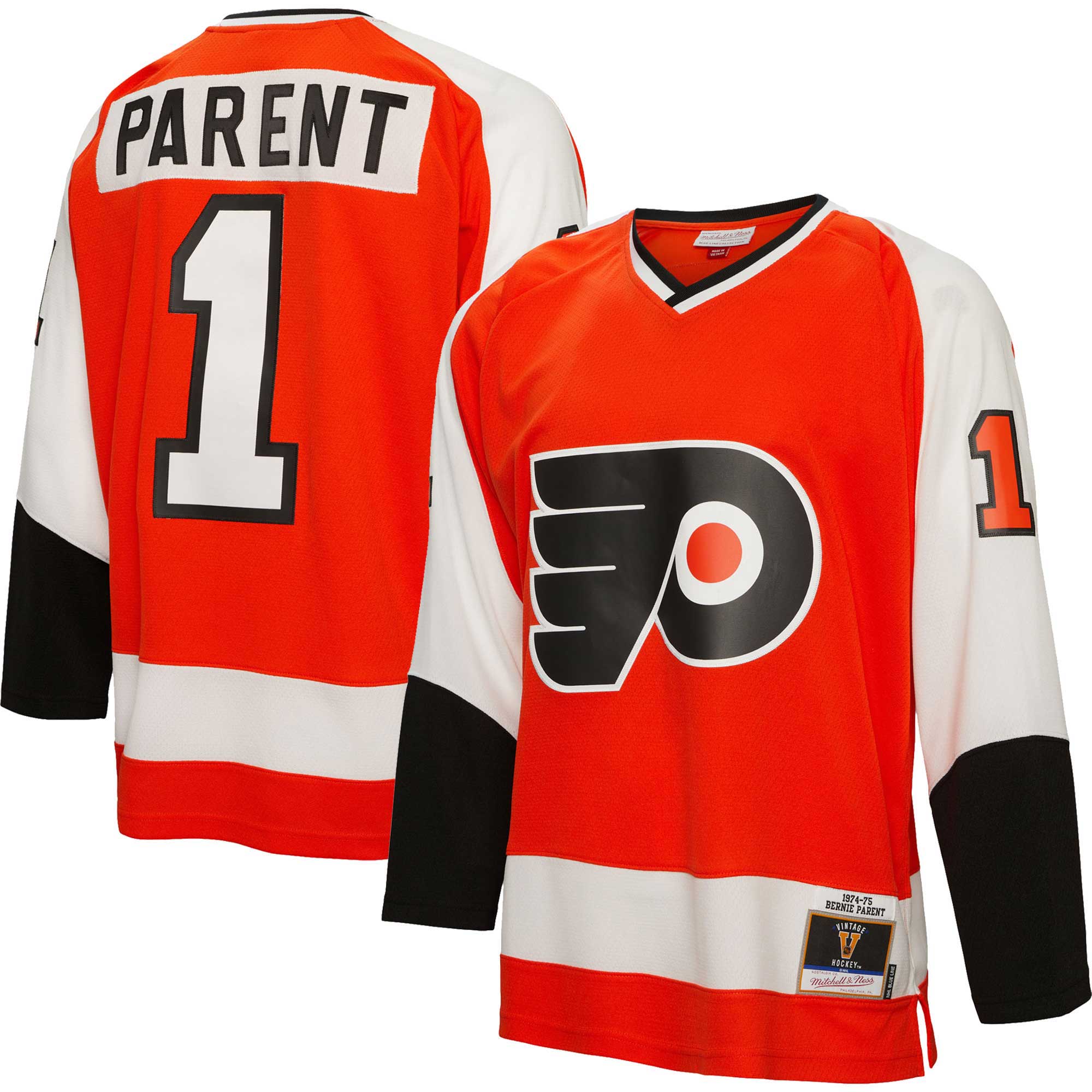 men8217s mitchell amp ness bernie parent orange philadelphia flyers 197475 blue line player jersey – Vancouver Canucks Jerseys and Headwear Collection