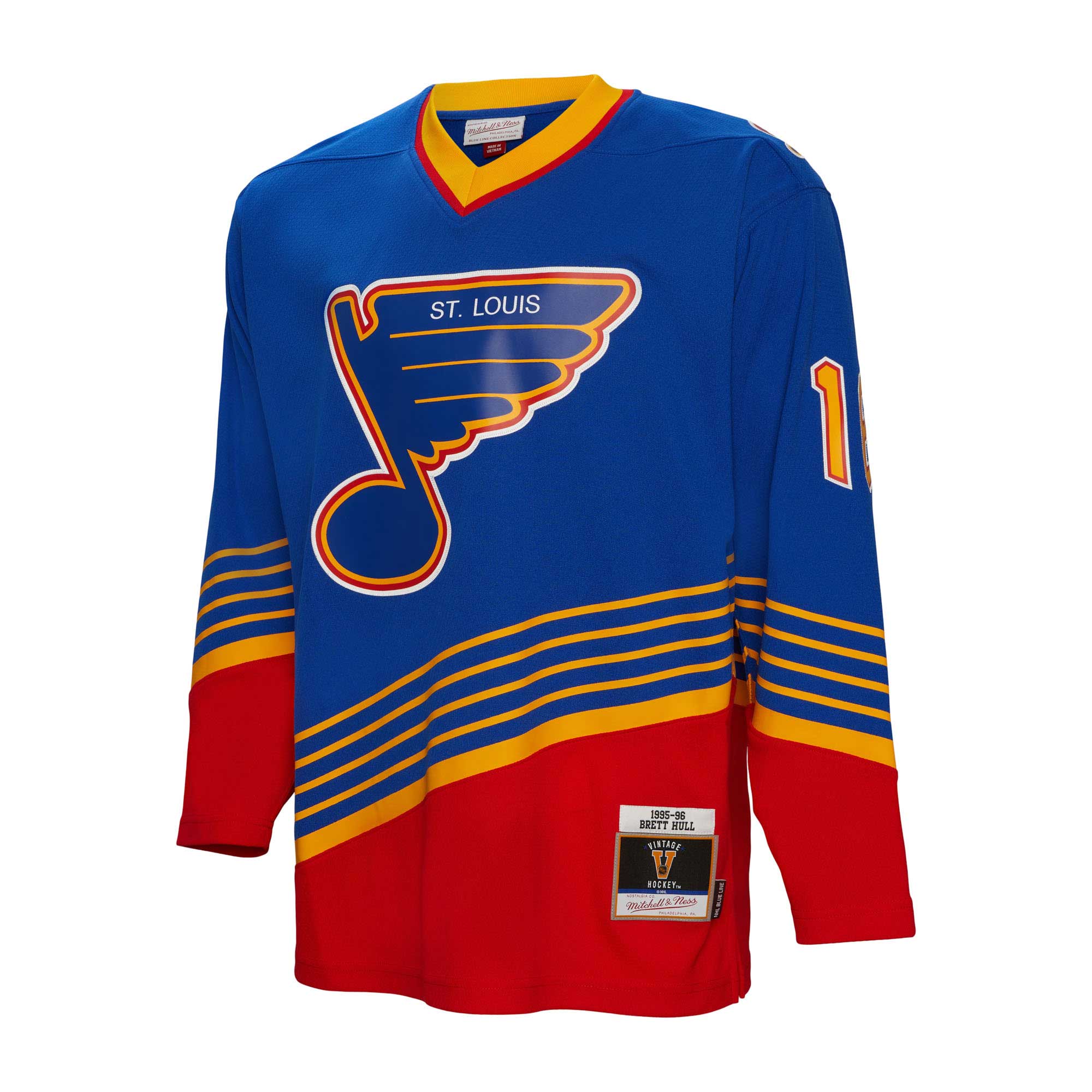 men8217s mitchell amp ness brett hull blue st. louis blues 199596 blue line player jersey – Vancouver Canucks Jerseys and Headwear Collection