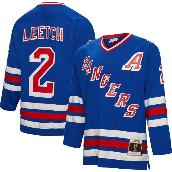 men8217s mitchell amp ness brian leetch blue new york rangers alternate captain patch 199394 blue line player jersey – Vancouver Canucks Jerseys and Headwear Collection