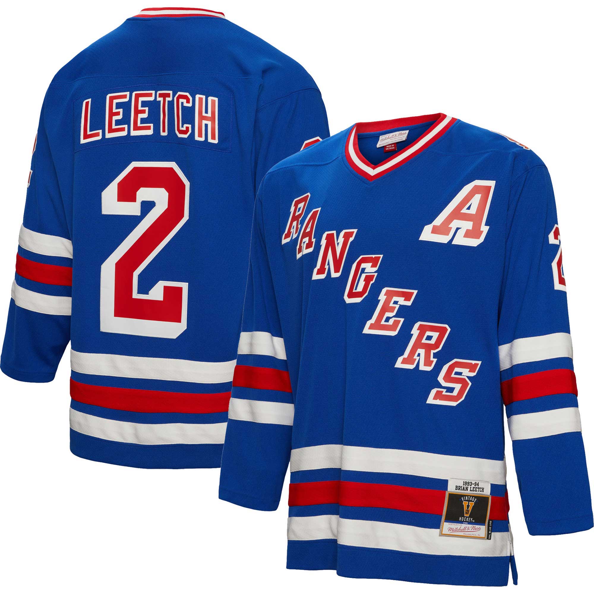 men8217s mitchell amp ness brian leetch blue new york rangers alternate captain patch 199394 blue line player jersey – Vancouver Canucks Jerseys and Headwear Collection