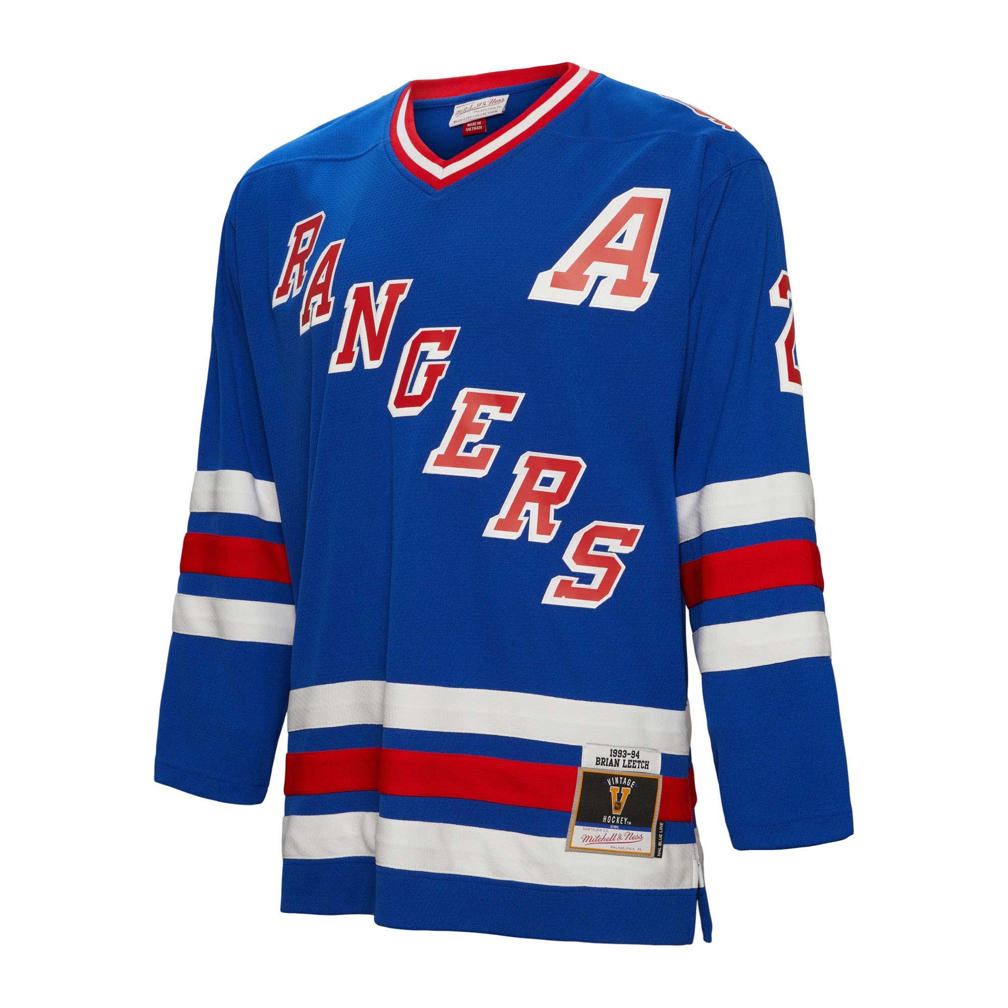men8217s mitchell amp ness brian leetch blue new york rangers alternate captain patch 199394 blue line player jersey – Vancouver Canucks Jerseys and Headwear Collection