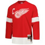 men8217s mitchell amp ness gordie howe red detroit red wings captain patch 196061 blue line player jersey – Vancouver Canucks Jerseys and Headwear Collection