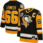 men8217s mitchell amp ness mario lemieux black pittsburgh penguins captain patch 199192 blue line player jersey – Vancouver Canucks Jerseys and Headwear Collection