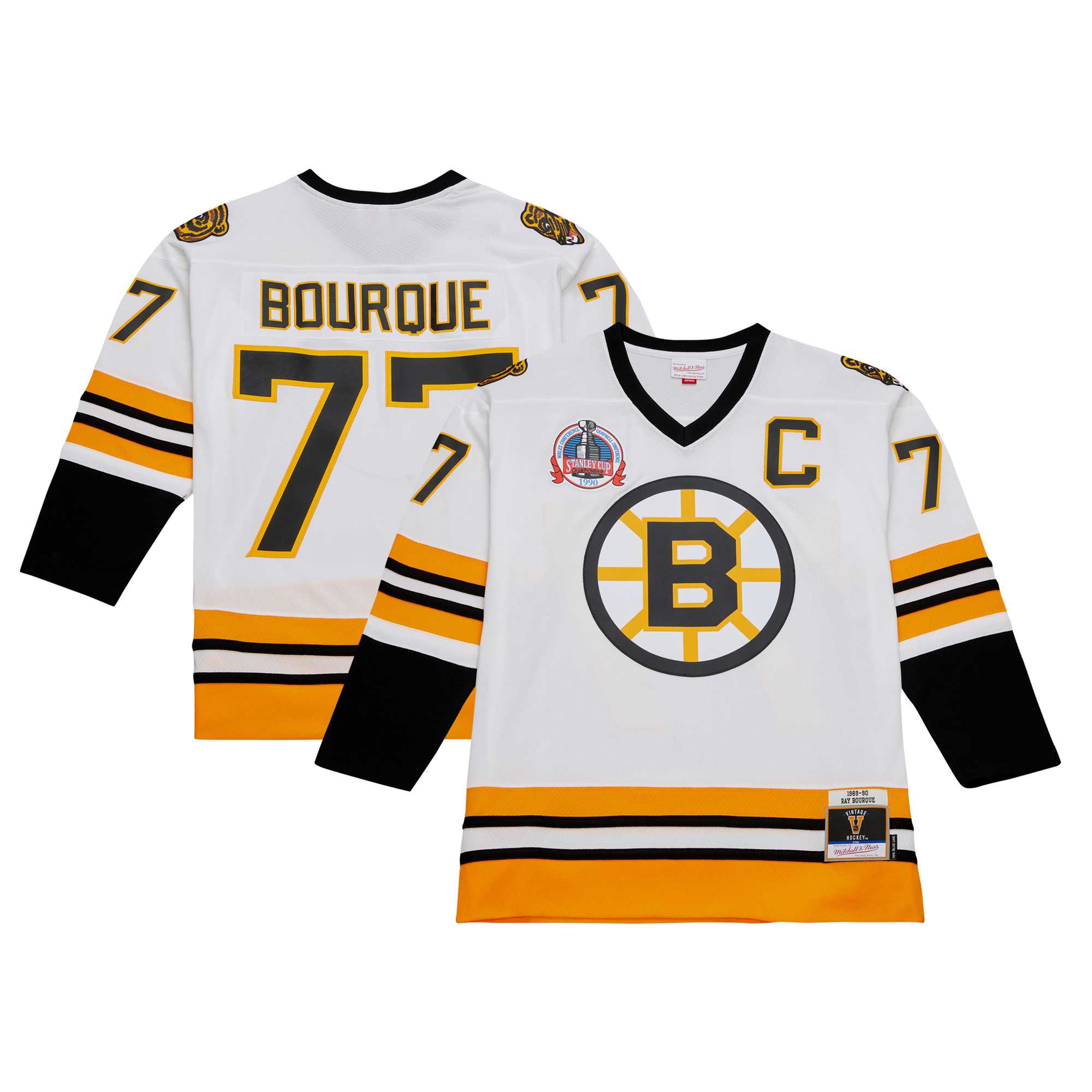 men8217s mitchell amp ness ray bourque white boston bruins captain patch 198990 blue line player jersey – Vancouver Canucks Jerseys and Headwear Collection