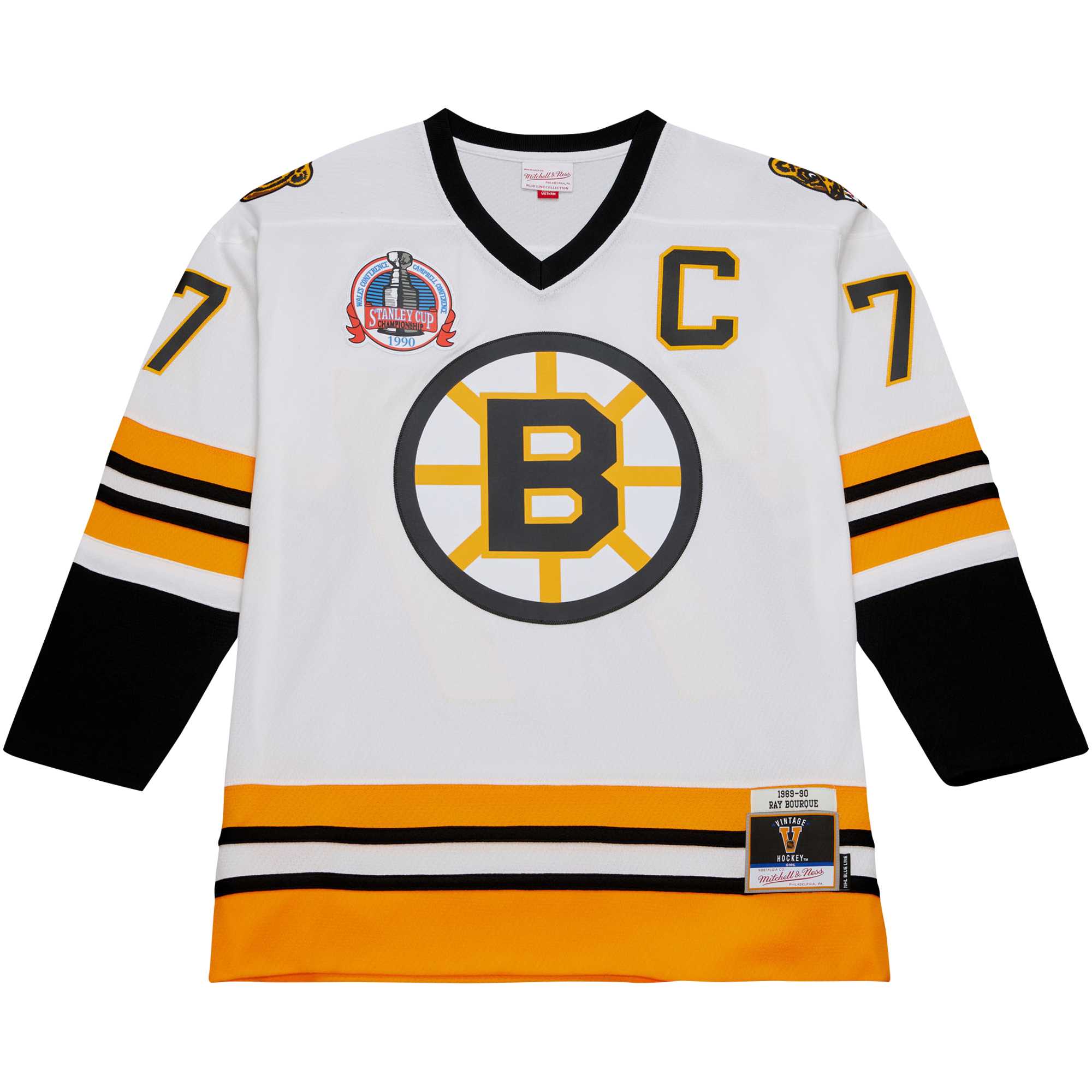 men8217s mitchell amp ness ray bourque white boston bruins captain patch 198990 blue line player jersey – Vancouver Canucks Jerseys and Headwear Collection