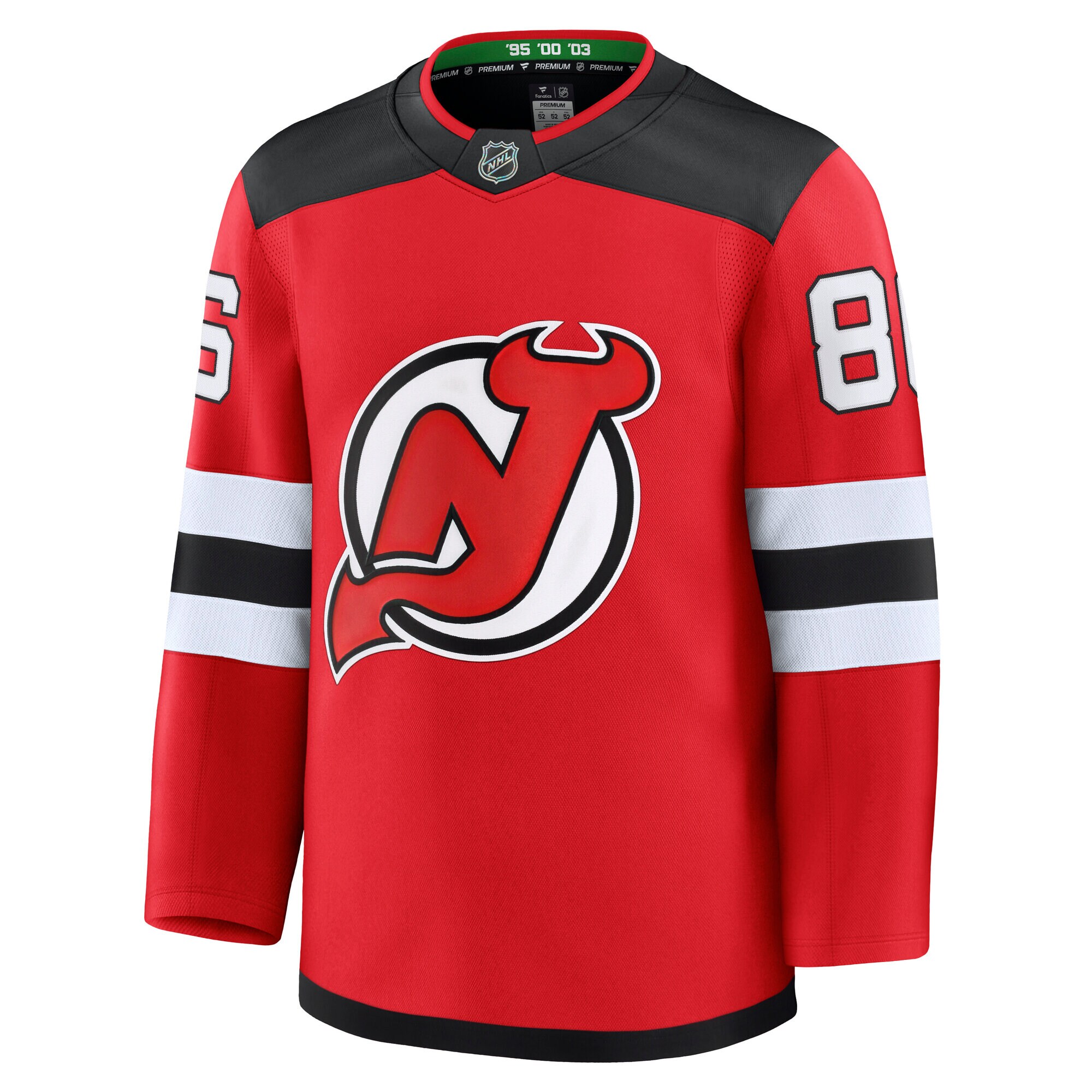 new jersey devils fanatics branded home premium jersey – red – jack hughes – mens – Vancouver Canucks Jerseys and Headwear Collection