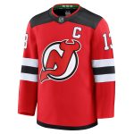 new jersey devils fanatics branded home premium jersey – red – nico hischier – mens – Vancouver Canucks Jerseys and Headwear Collection